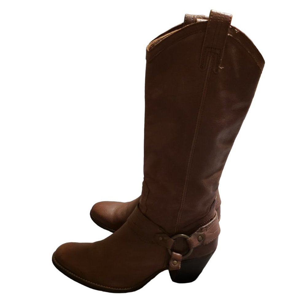 Brown Leather Western Boots - Picture 4 of 10